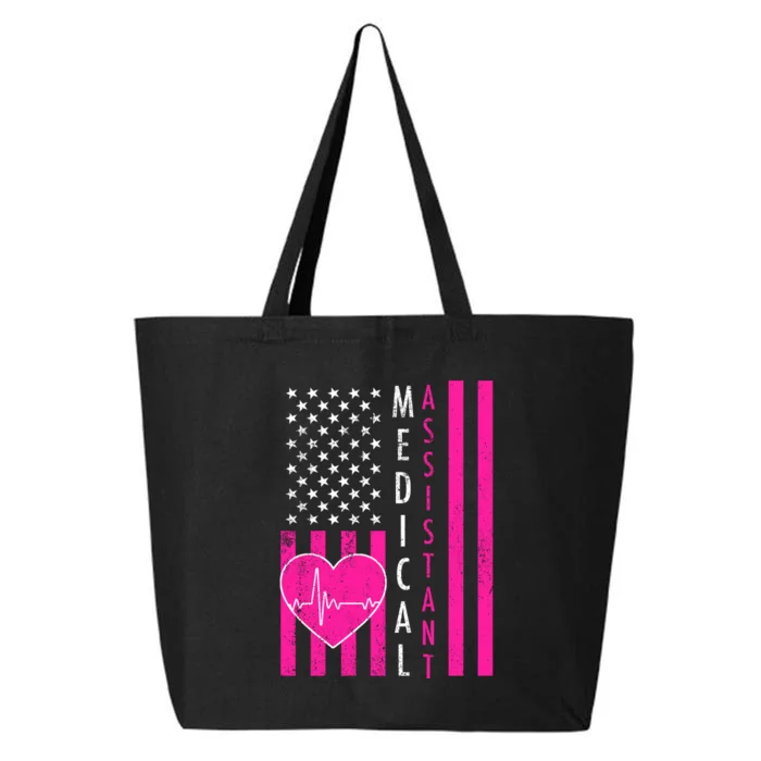 Medical Assistant USA Flag 25L Jumbo Tote