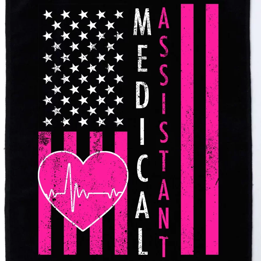 Medical Assistant USA Flag Platinum Collection Golf Towel