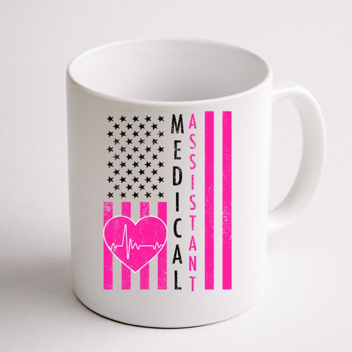 Medical Assistant USA Flag Front & Back Coffee Mug