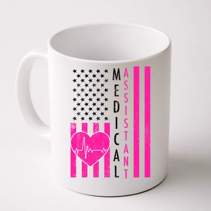 Medical Assistant USA Flag Front & Back Coffee Mug