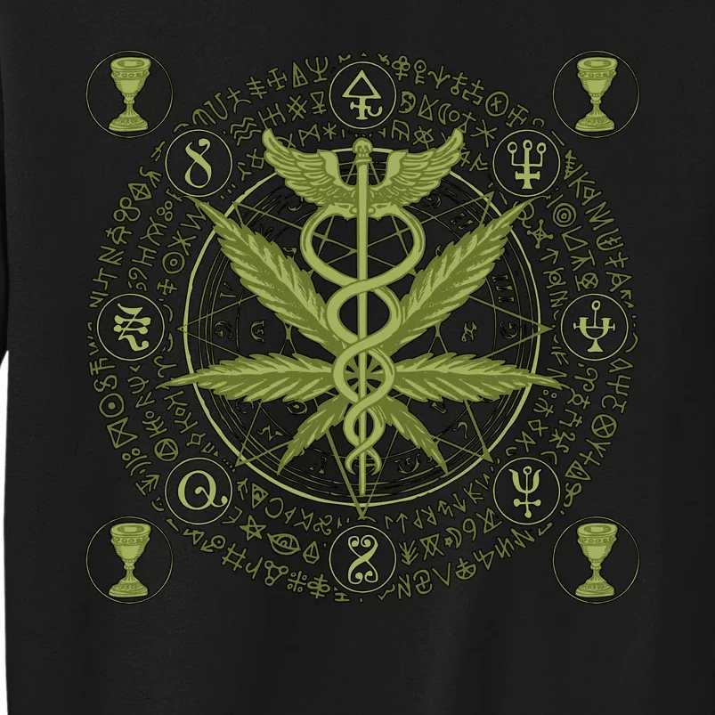 Medical Marijuana Alchemy Circle Sweatshirt