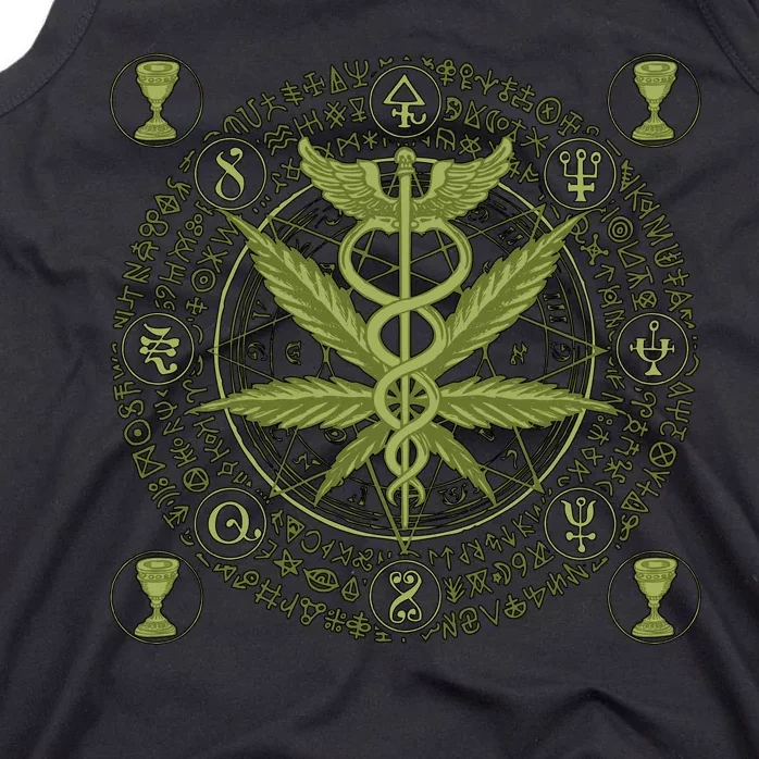 Medical Marijuana Alchemy Circle Tank Top