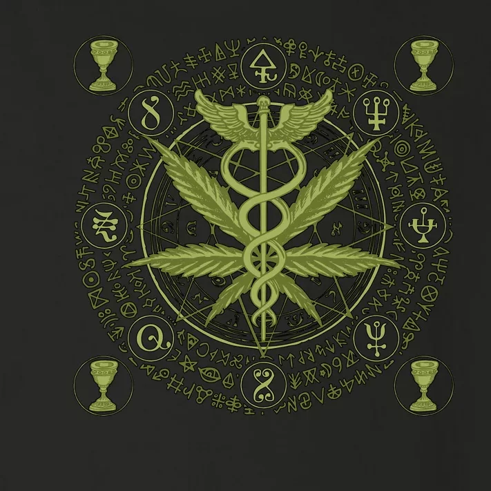 Medical Marijuana Alchemy Circle Toddler Long Sleeve Shirt