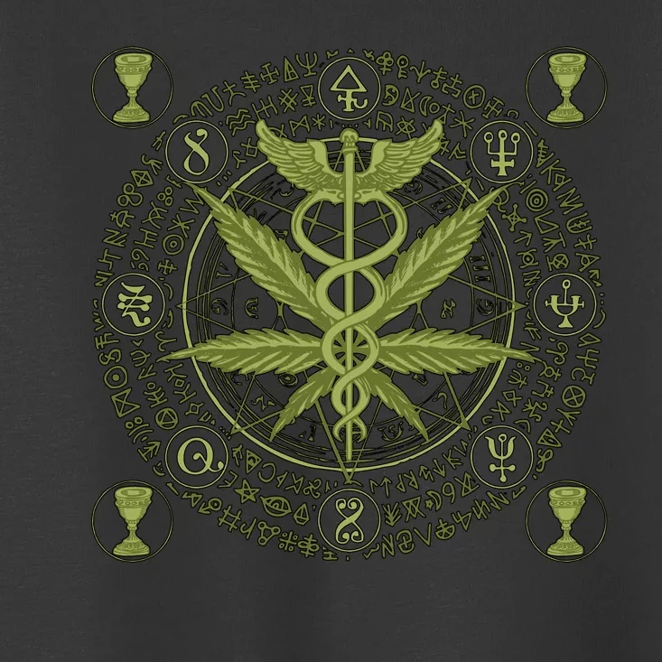 Medical Marijuana Alchemy Circle Toddler T-Shirt