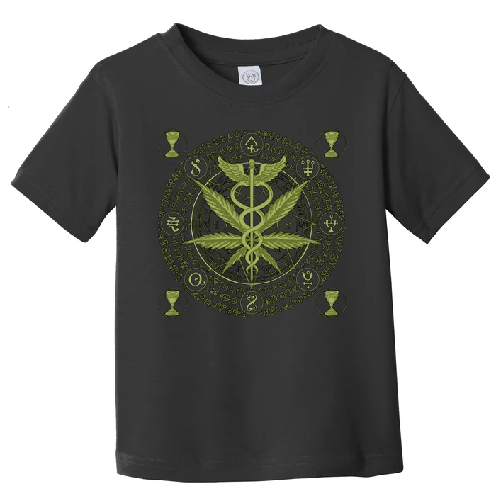 Medical Marijuana Alchemy Circle Toddler T-Shirt