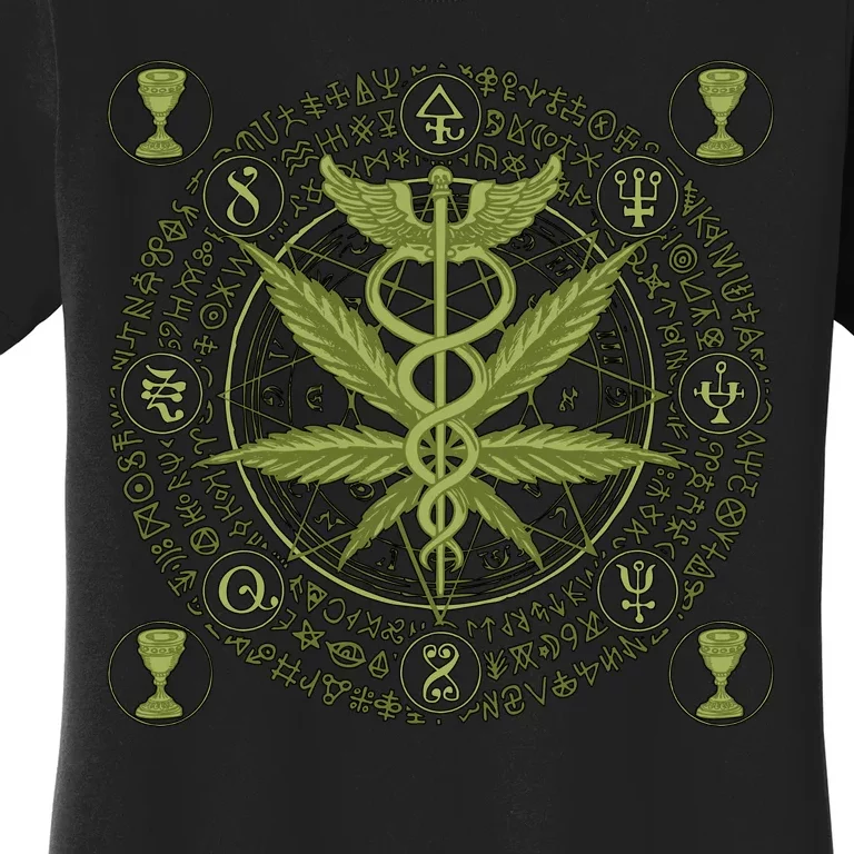 Medical Marijuana Alchemy Circle Women's T-Shirt