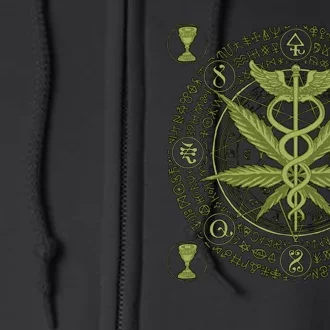 Medical Marijuana Alchemy Circle Full Zip Hoodie