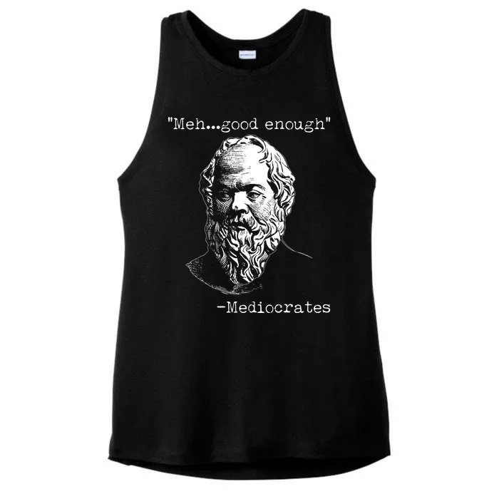 Mediocrates Meh Good Enough Ladies Tri-Blend Wicking Tank