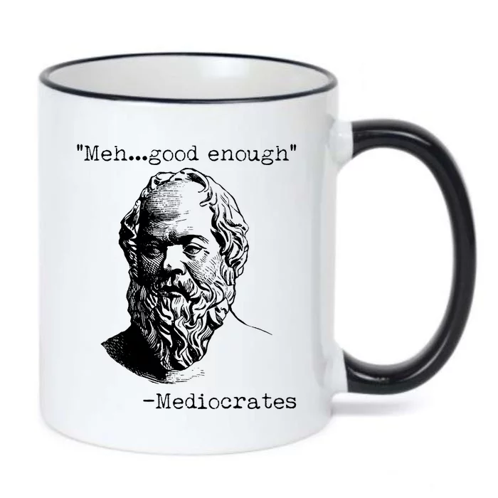 Mediocrates Meh Good Enough Black Color Changing Mug