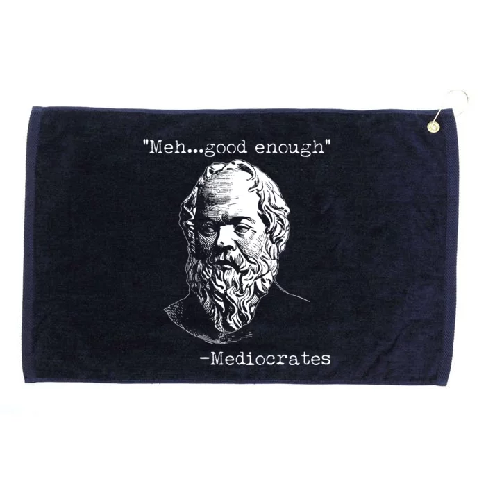 Mediocrates Meh Good Enough Grommeted Golf Towel