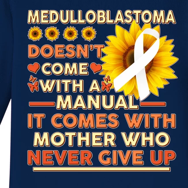 Medulloblastoma Awareness Baby Long Sleeve Bodysuit