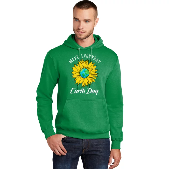 Make Everyday Earth Day Sunflower Hoodie