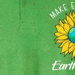 Make Everyday Earth Day Sunflower Softstyle Adult Sport Polo