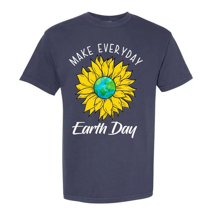 Make Everyday Earth Day Sunflower Garment-Dyed Heavyweight T-Shirt