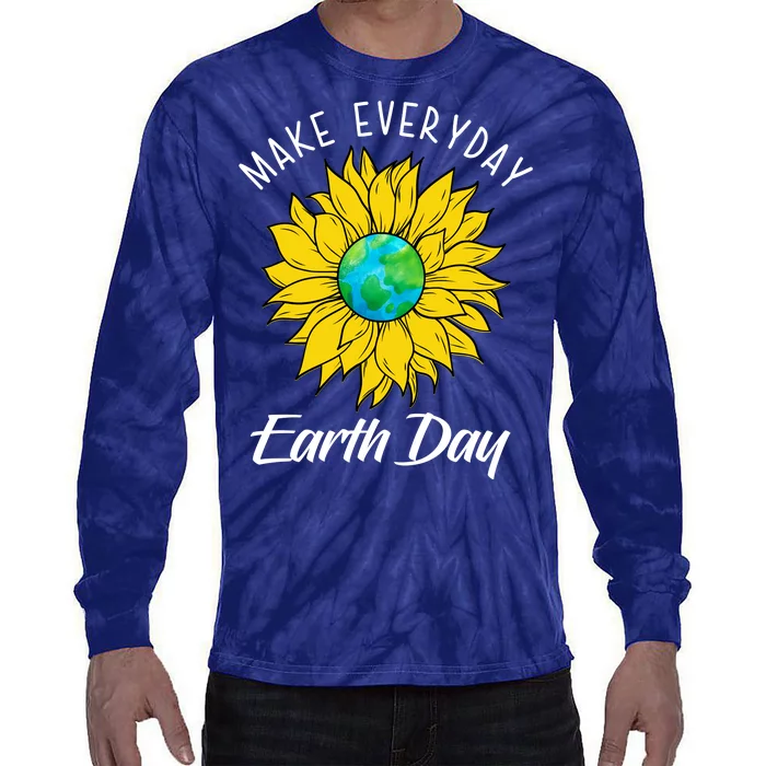 Make Everyday Earth Day Sunflower Tie-Dye Long Sleeve Shirt