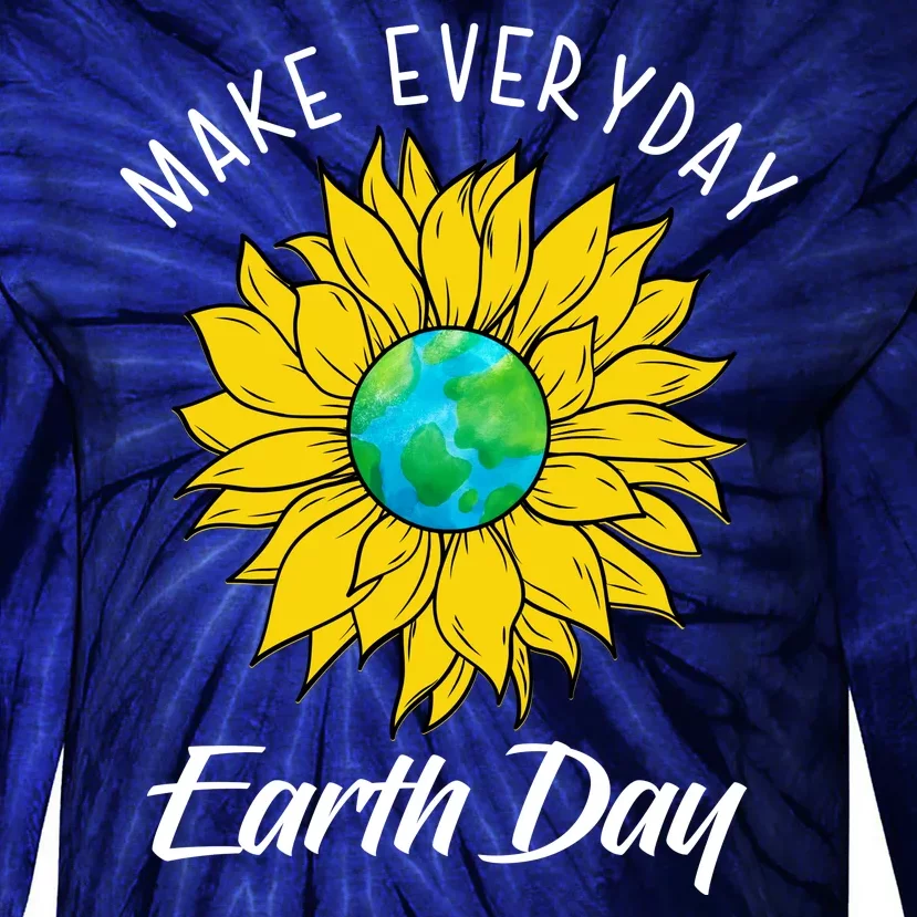 Make Everyday Earth Day Sunflower Tie-Dye Long Sleeve Shirt