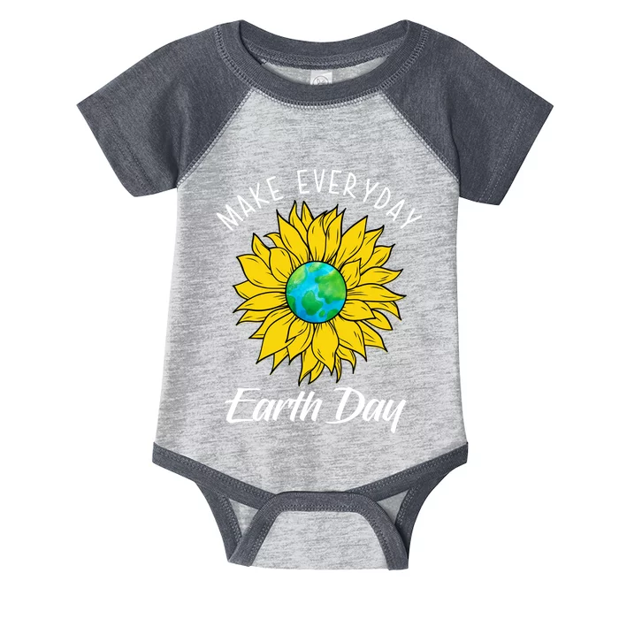 Make Everyday Earth Day Sunflower Infant Baby Jersey Bodysuit