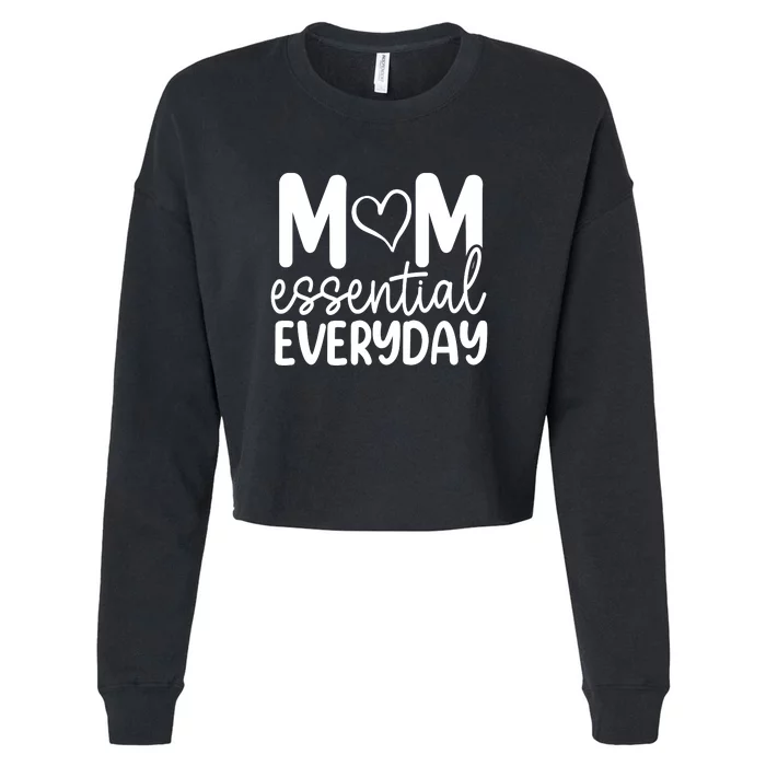 MOM ESSENTIAL EVERYDAY Cropped Pullover Crew