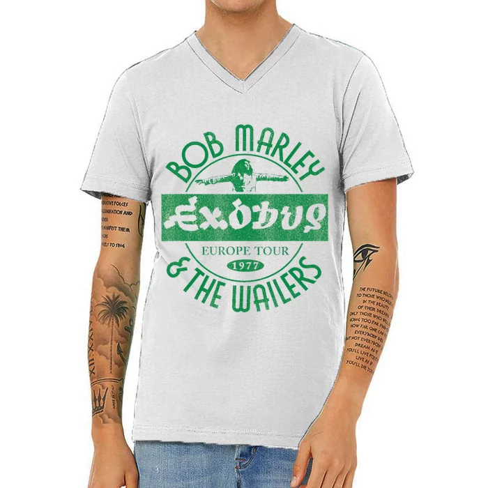 Marley Exodus Europe 1977 V-Neck T-Shirt