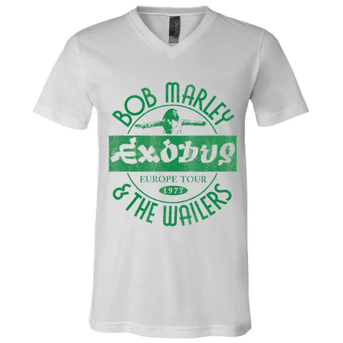 Marley Exodus Europe 1977 V-Neck T-Shirt