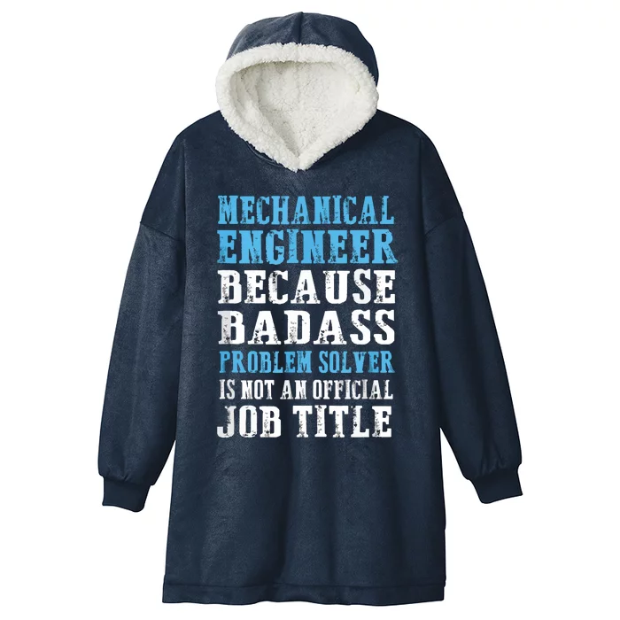 Mechanical Engineer Engineering Hooded Wearable Blanket