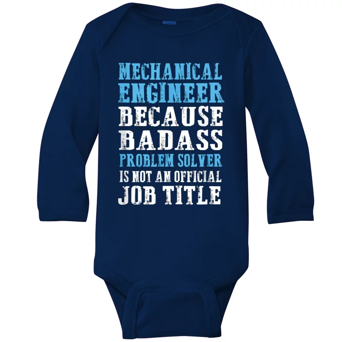 Mechanical Engineer Engineering Baby Long Sleeve Bodysuit