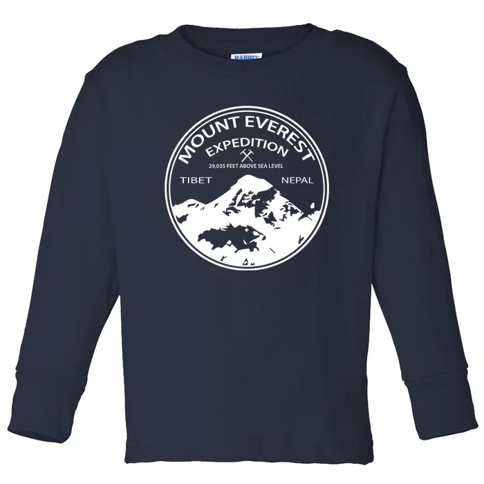 Mount Everest Expedition Toddler Long Sleeve Shirt