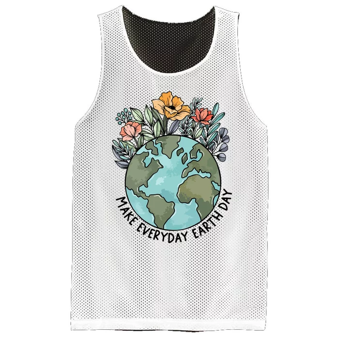 Make Everyday Earth Day Mesh Reversible Basketball Jersey Tank