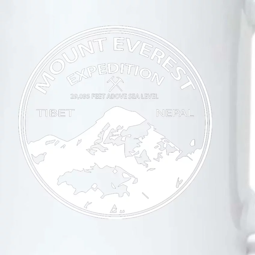 Mount Everest Expedition Black Color Changing Mug