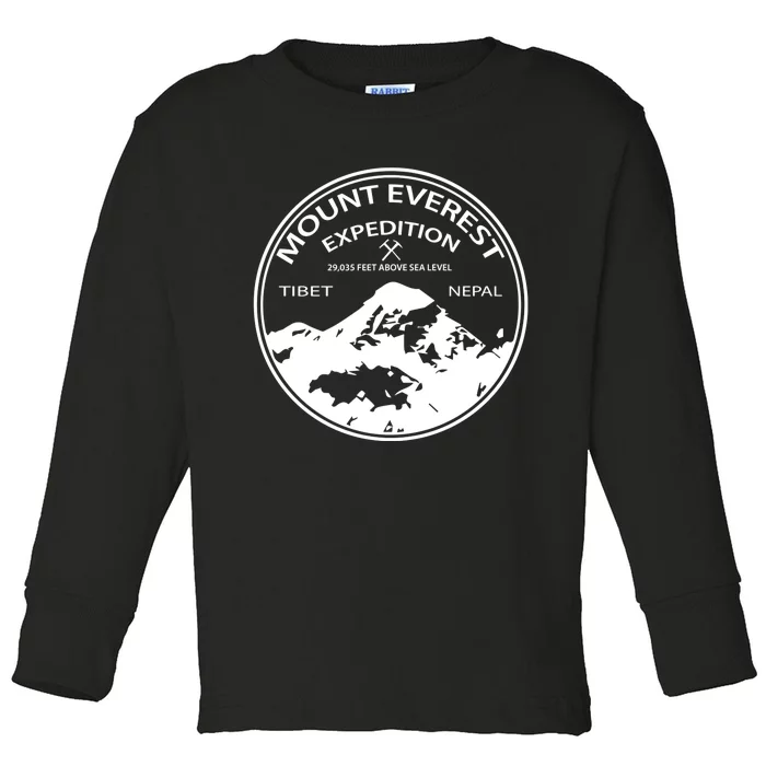 Mount Everest Expedition Toddler Long Sleeve Shirt