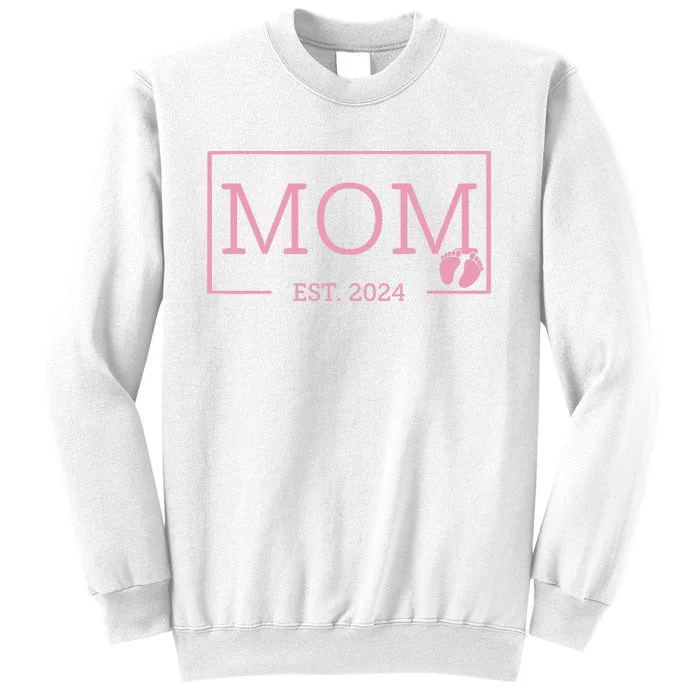 Mom Established Est 2024 New Born Mothers Day Sweatshirt