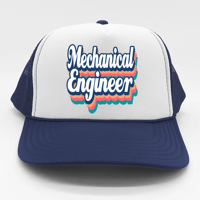 Mechanical Engineer Engineering Major Retro Cool Gift Trucker Hat