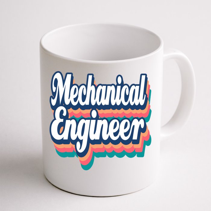 Mechanical Engineer Engineering Major Retro Cool Gift Front & Back Coffee Mug