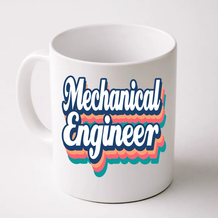 Mechanical Engineer Engineering Major Retro Cool Gift Front & Back Coffee Mug