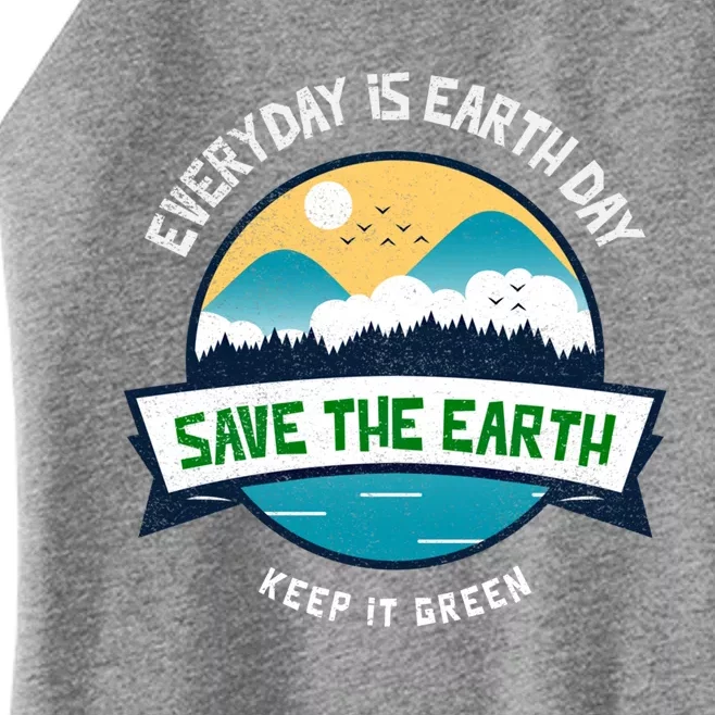 Make Everyday Earth Day Saving Mother Earth Landscape Design Gift Women’s Perfect Tri Rocker Tank