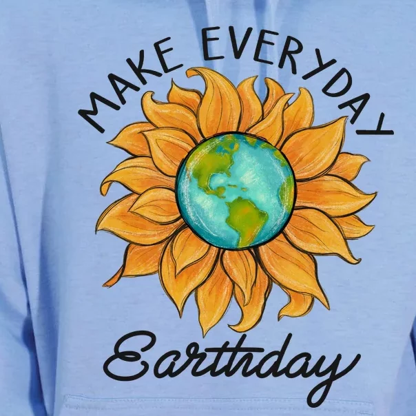 Make Everyday Earth Day Funny Earth Day Unisex Surf Hoodie