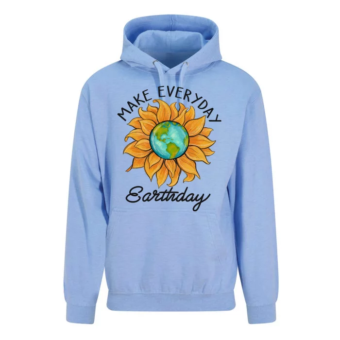 Make Everyday Earth Day Funny Earth Day Unisex Surf Hoodie