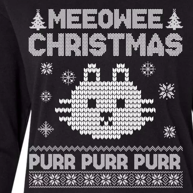 Meeowee Christmas Ugly Sweater Womens Cotton Relaxed Long Sleeve T-Shirt