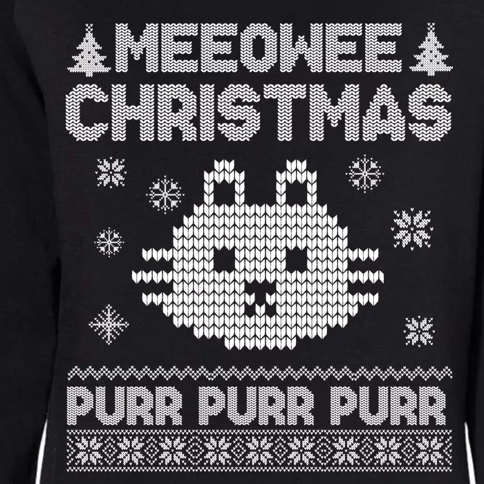 Meeowee Christmas Ugly Sweater Womens California Wash Sweatshirt