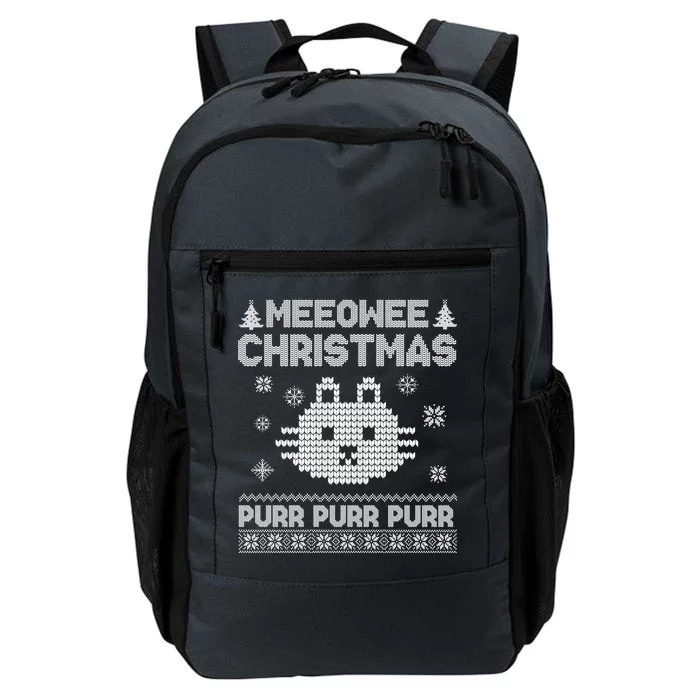 Meeowee Christmas Ugly Sweater Daily Commute Backpack