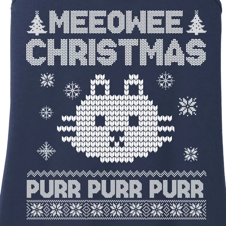 Meeowee Christmas Ugly Sweater Ladies Essential Tank