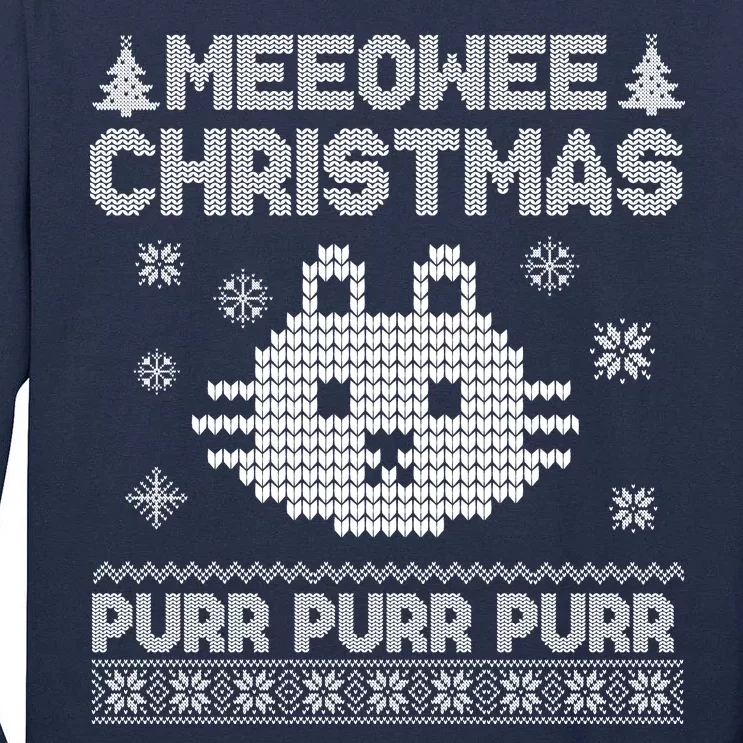 Meeowee Christmas Ugly Sweater Tall Long Sleeve T-Shirt