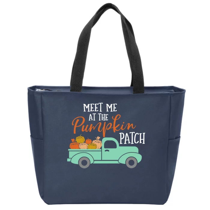 Meet Me at the Pumpkin Patch Zip Tote Bag