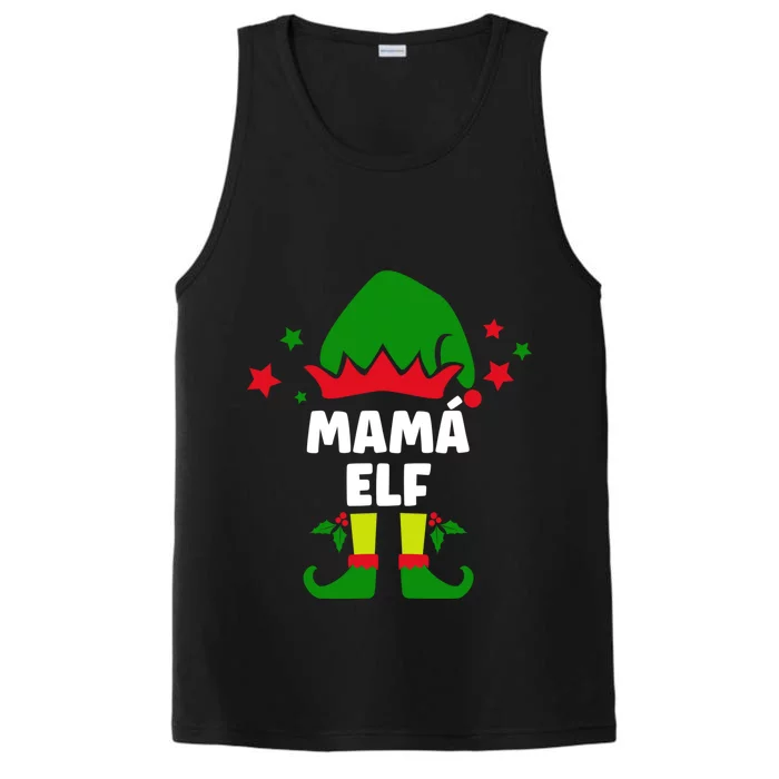 Mamá Elf Funny Spanish Mother Christmas Decorations Gift Performance Tank