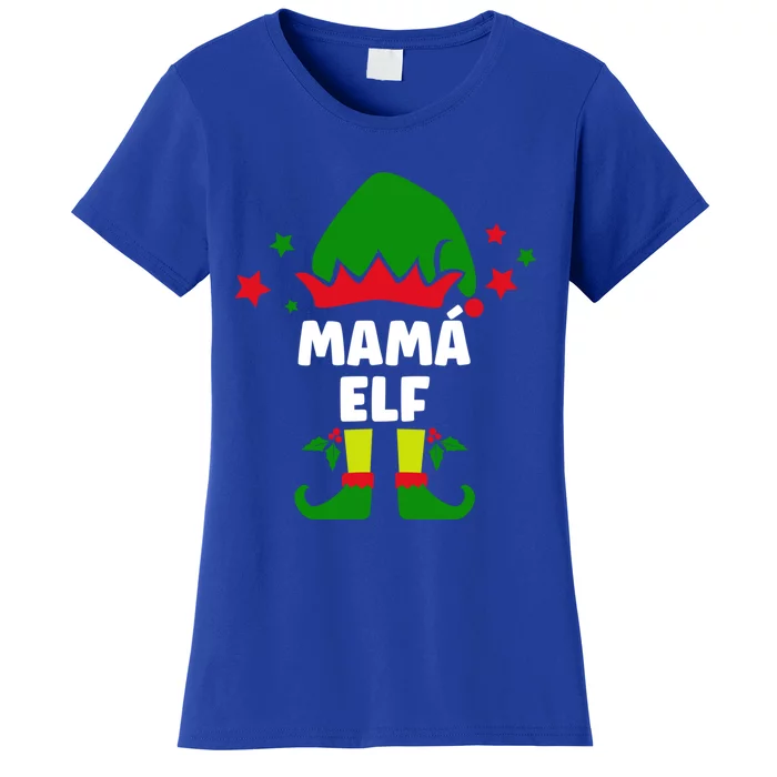 Mamá Elf Funny Spanish Mother Christmas Decorations Gift Women's T-Shirt