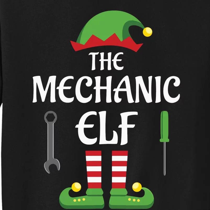 Mechanic Elf Family Matching Group Christmas Tall Sweatshirt