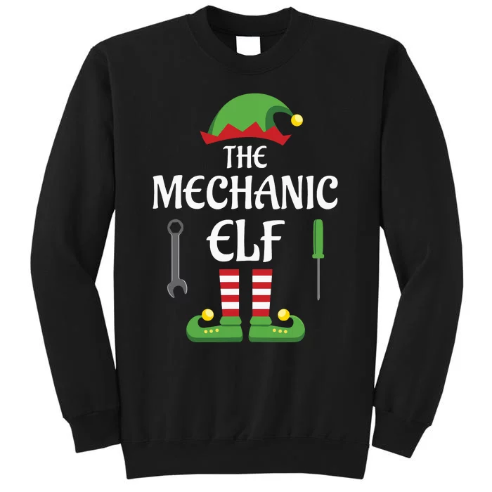 Mechanic Elf Family Matching Group Christmas Tall Sweatshirt