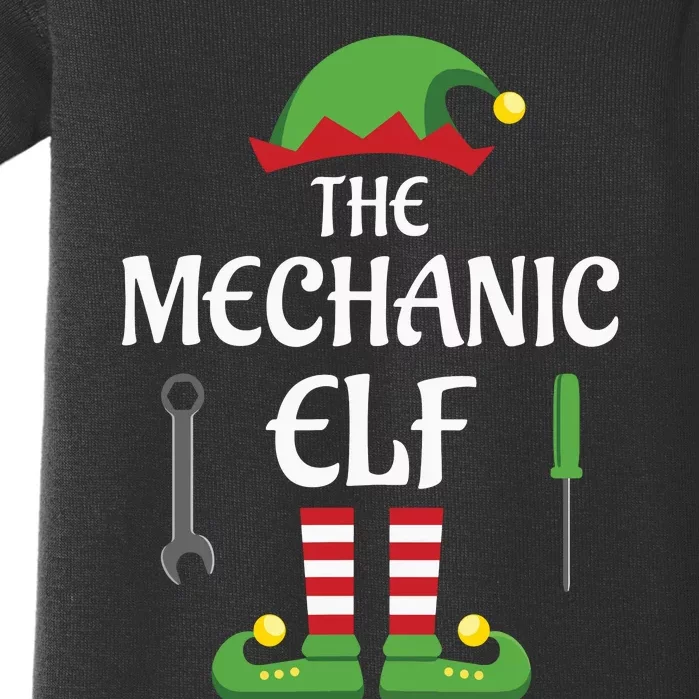 Mechanic Elf Family Matching Group Christmas Baby Bodysuit