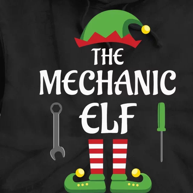 Mechanic Elf Family Matching Group Christmas Tie Dye Hoodie