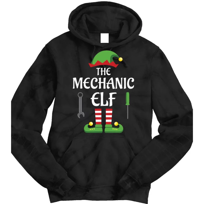 Mechanic Elf Family Matching Group Christmas Tie Dye Hoodie